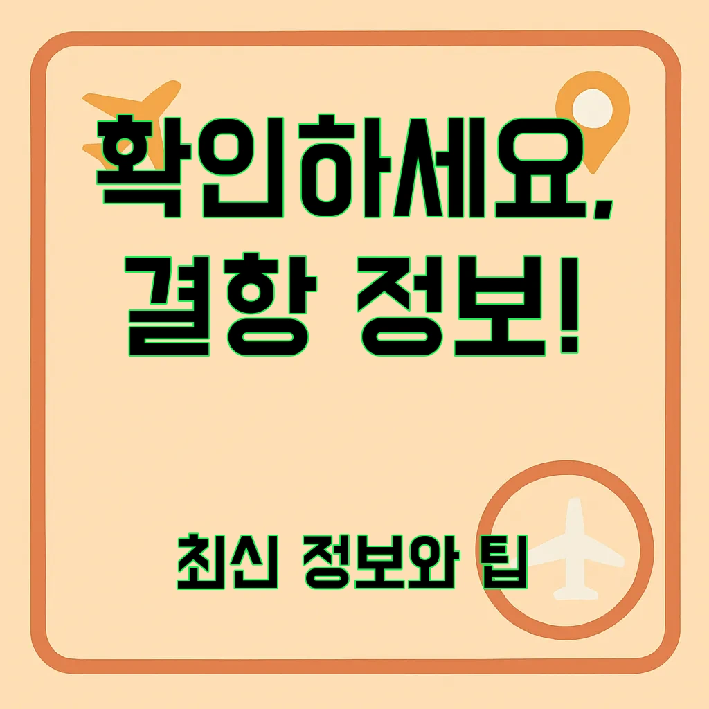 김포공항 결항정보