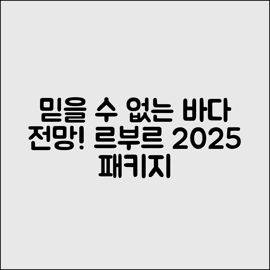 믿을 수 없는 바다전망! 르부르 낙산 호텔 2025 패키지