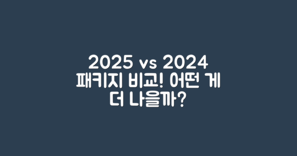 2025 vs 2024 패키지 비교