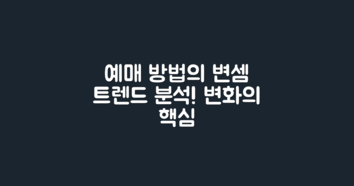 예매 방법의 변화 분석