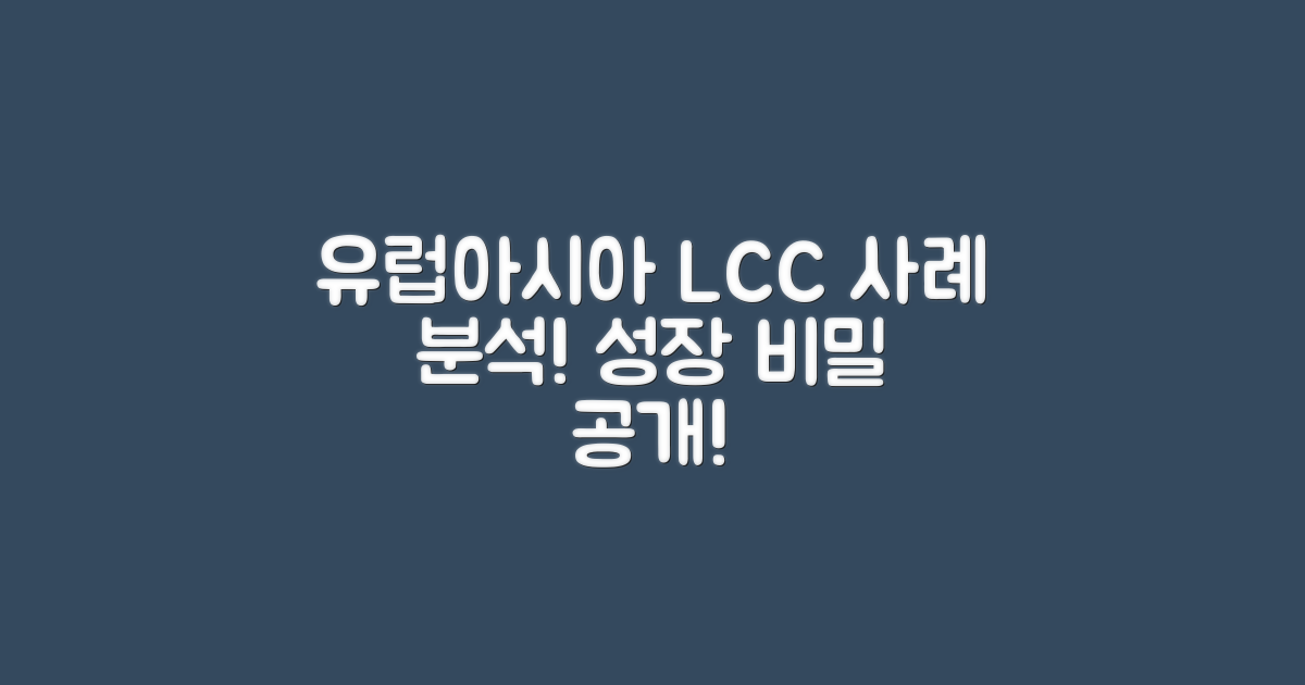 유럽과 아시아 LCC 사례 분석