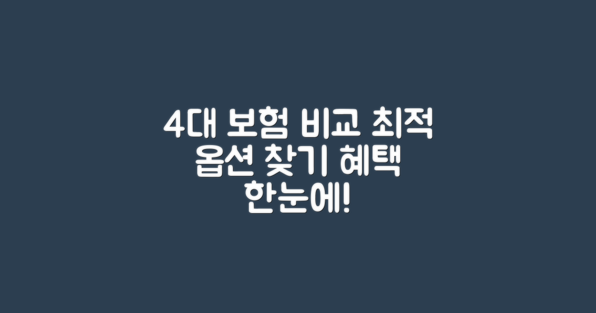 4대 보험 옵션 비교