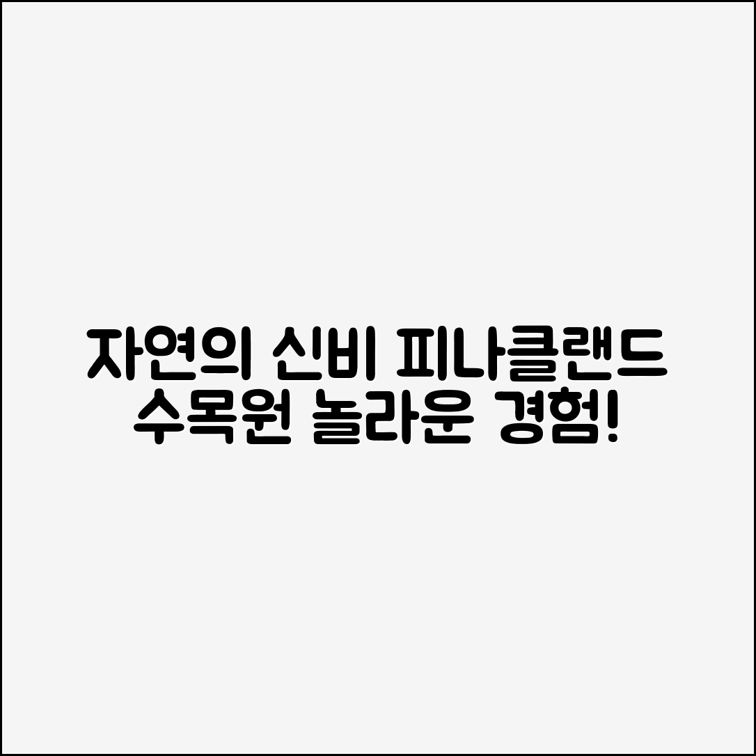 놀라운 피나클랜드수목원에서 만나는 자연의 신비