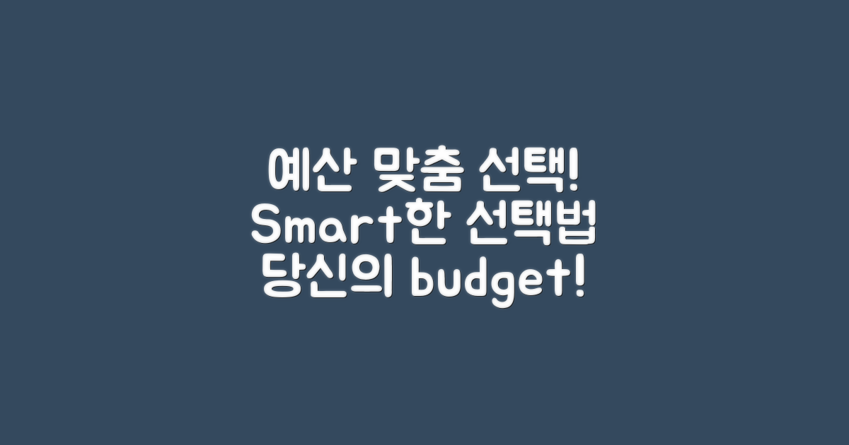 예산에 맞춘 선택법