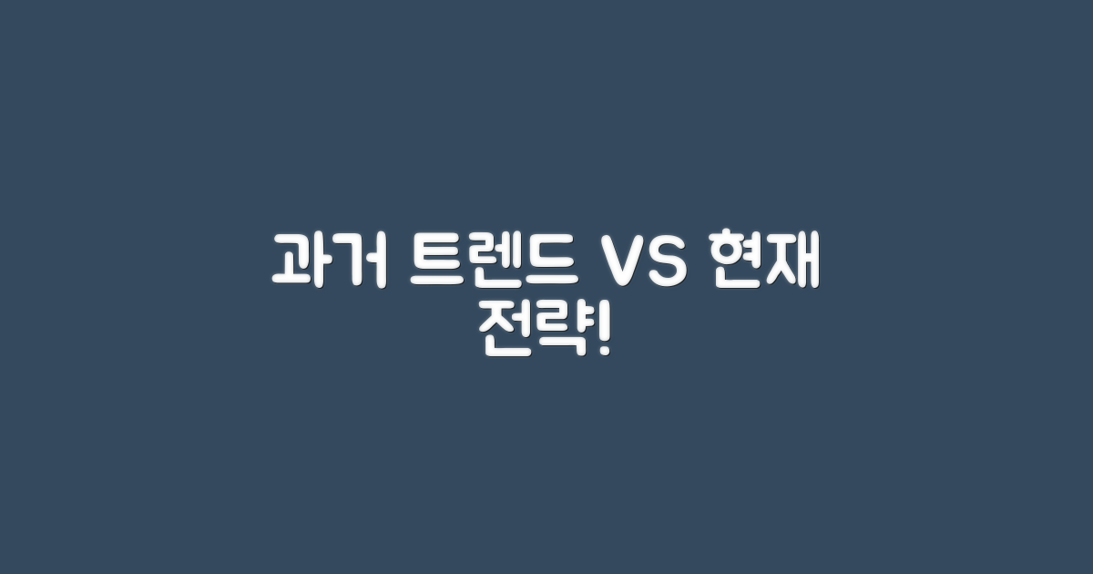 과거 트렌드 vs 현재 전략