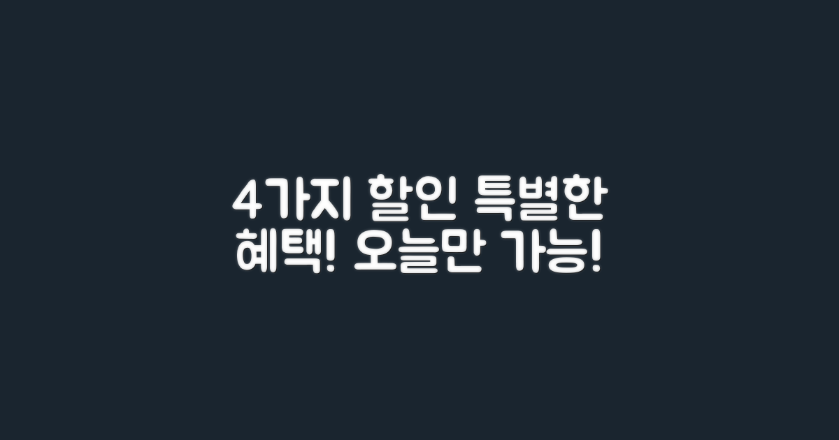 4가지 할인 옵션