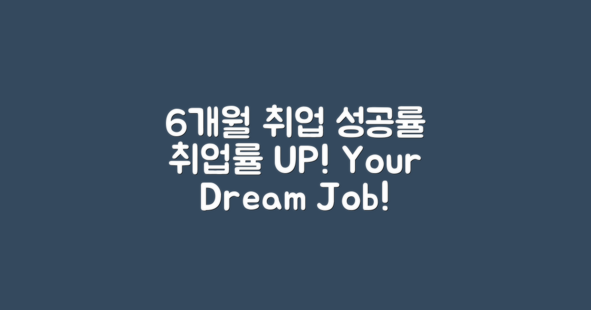 6개월 취업 성공률