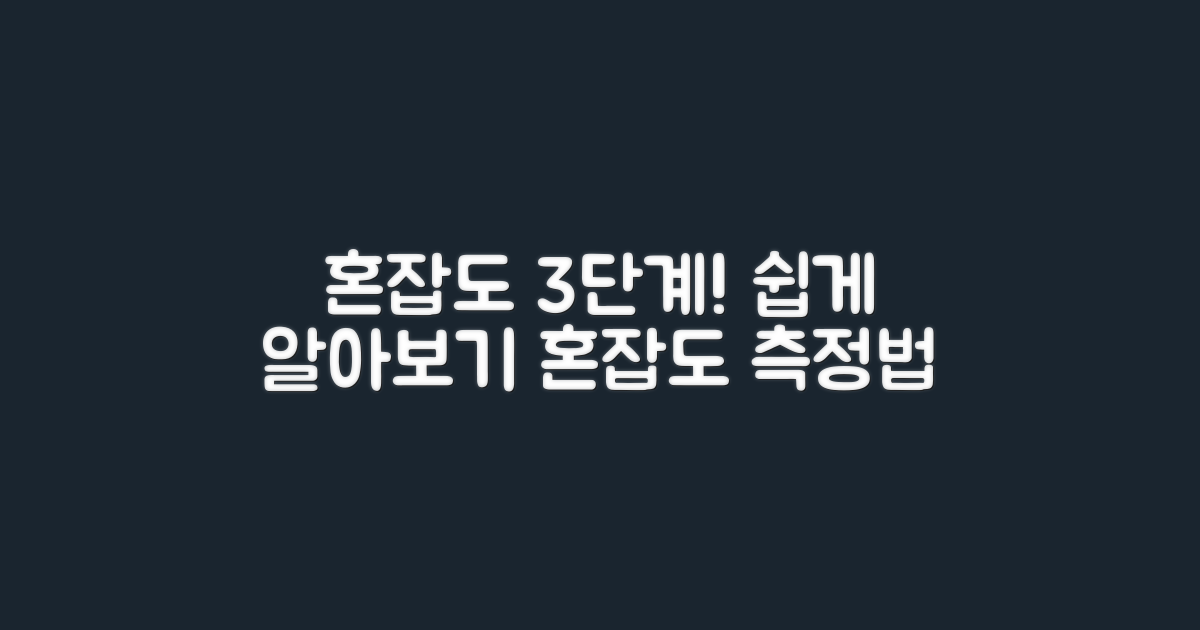 3단계로 알아보는 혼잡도