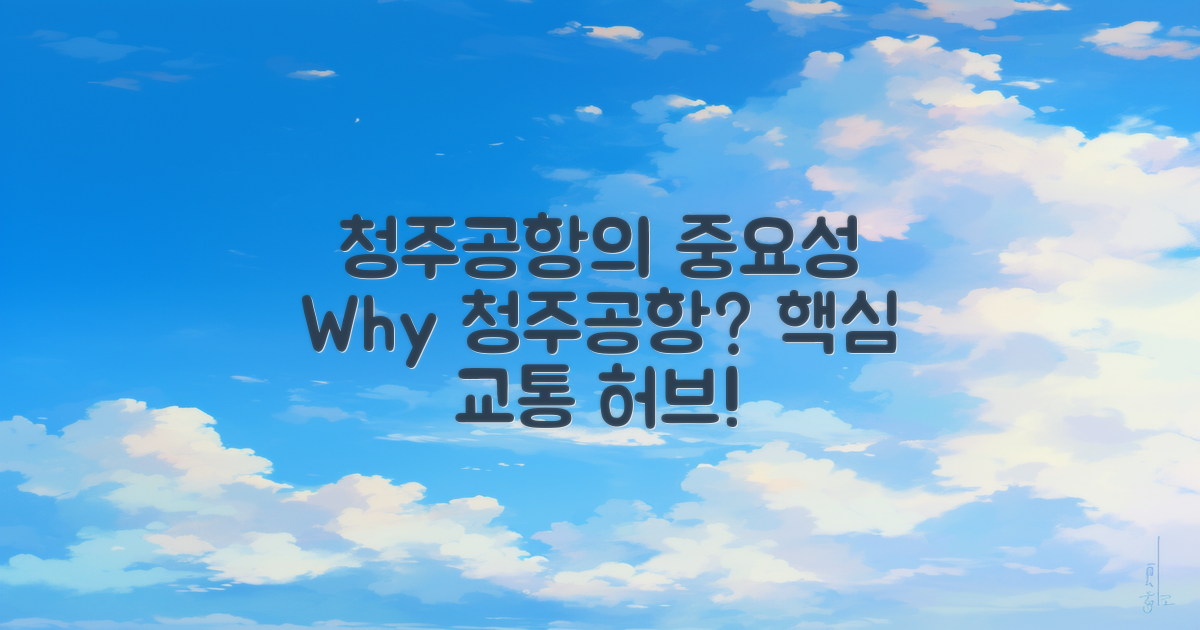 청주공항은 왜 중요한가?