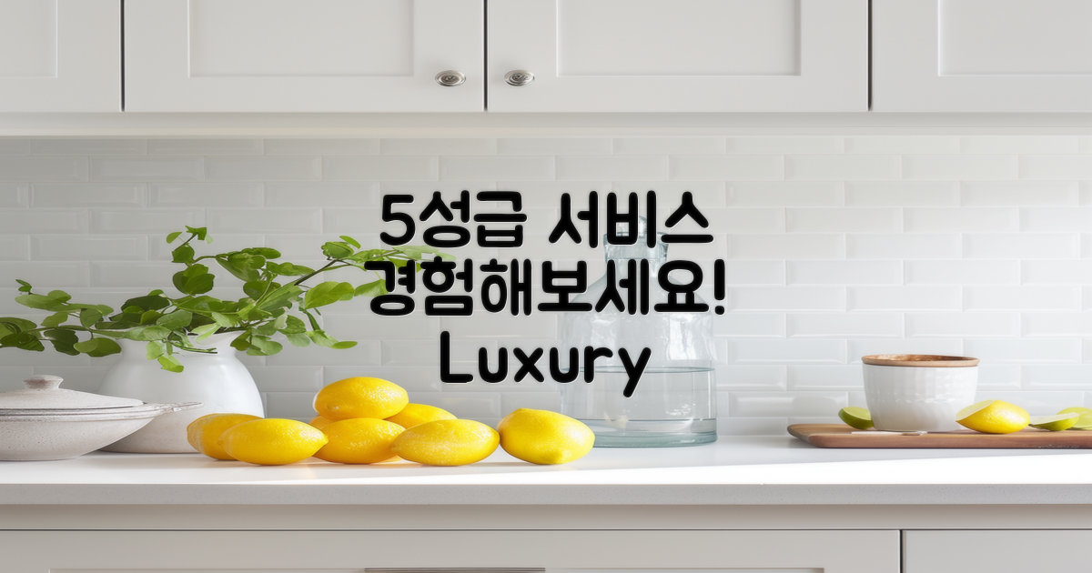 5성급 서비스 경험하기