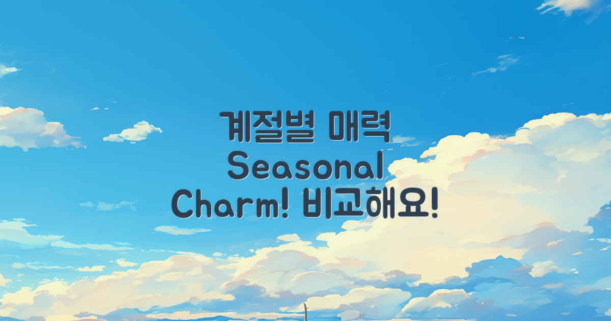 계절별 매력 비교
