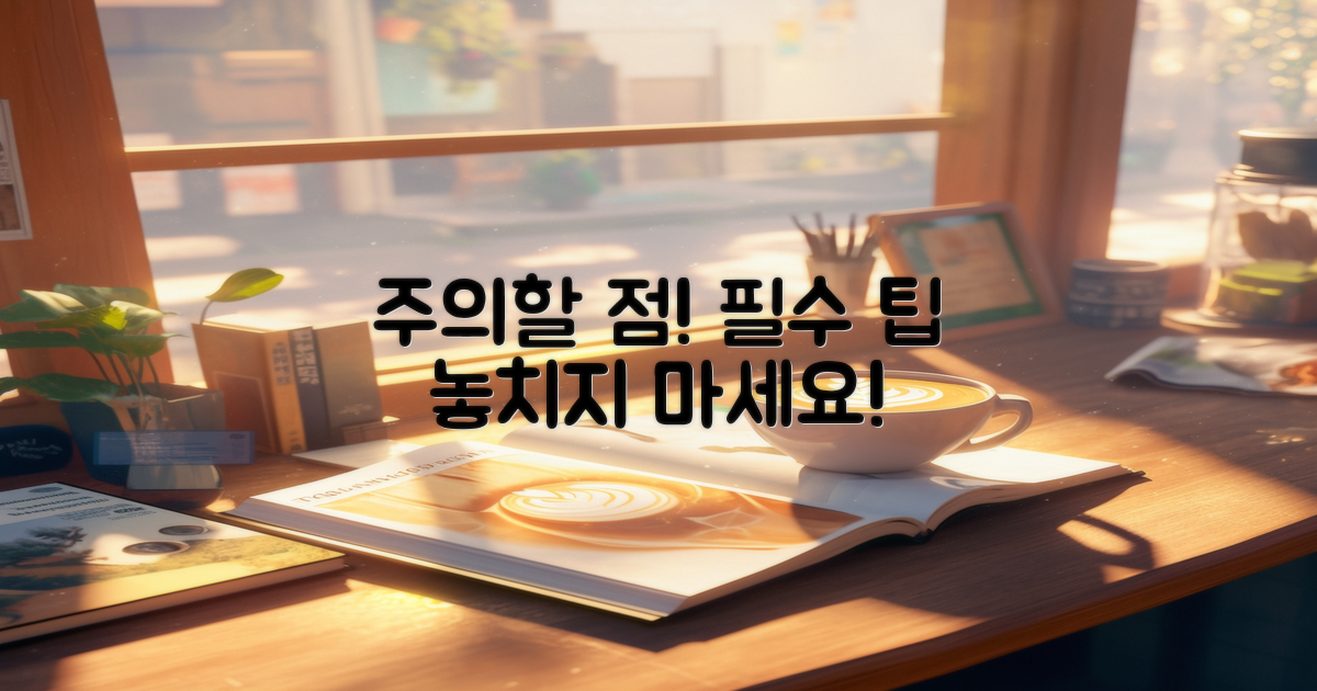 주의할 점과 팁