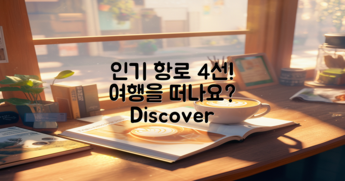 4가지 인기 항로 소개