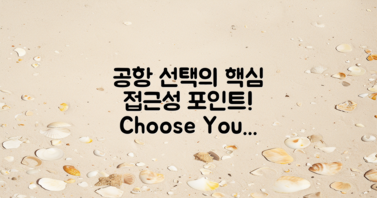 공항 선택과 접근성