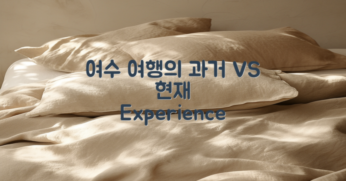 여수의 과거 vs 현재 여행 경험