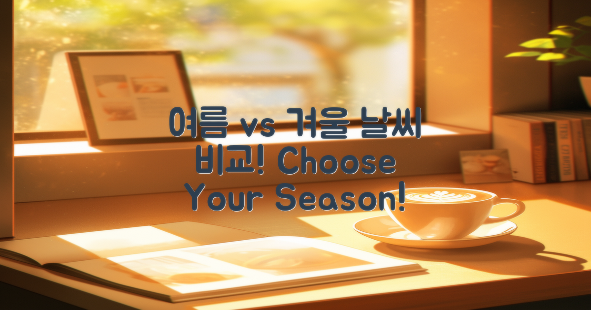 여름 vs 겨울 날씨 비교