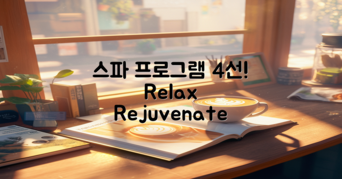4가지 추천 스파 프로그램