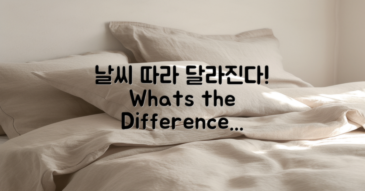 날씨에 따른 차이는 있을까?