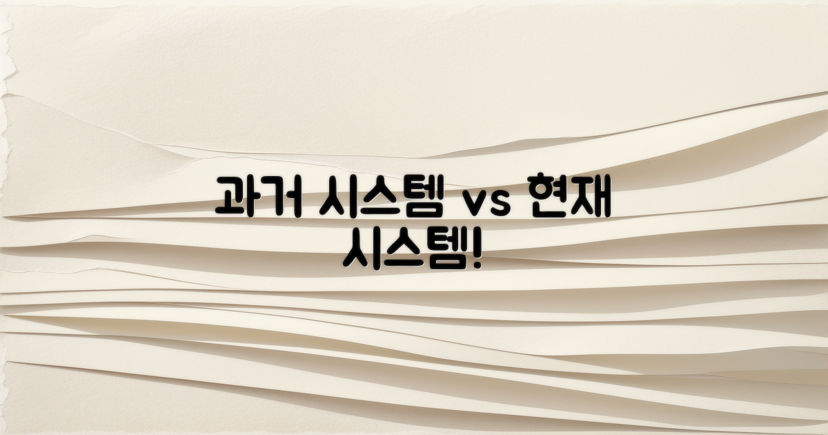 과거 vs 현재 시스템