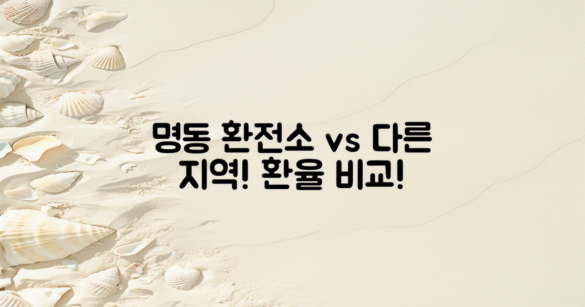 명동 vs 다른 지역 환전소