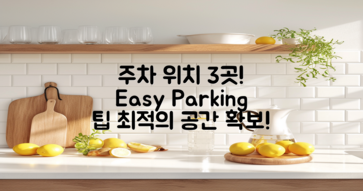 3가지 주차 위치 추천