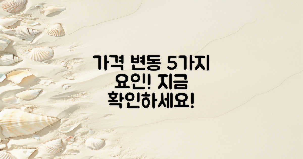 5가지 가격 변동 요인