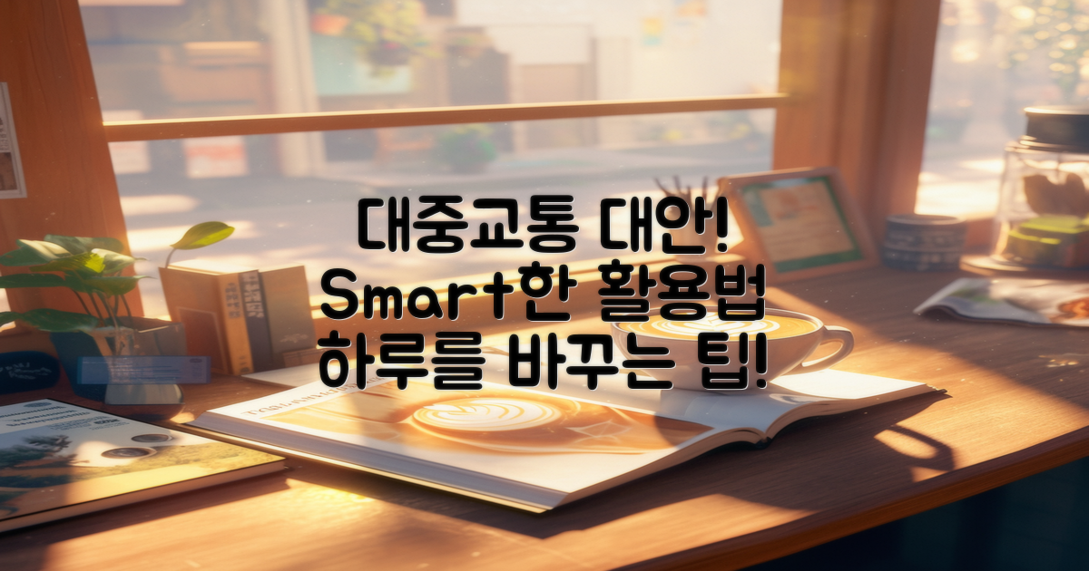 대중교통 대안 활용법