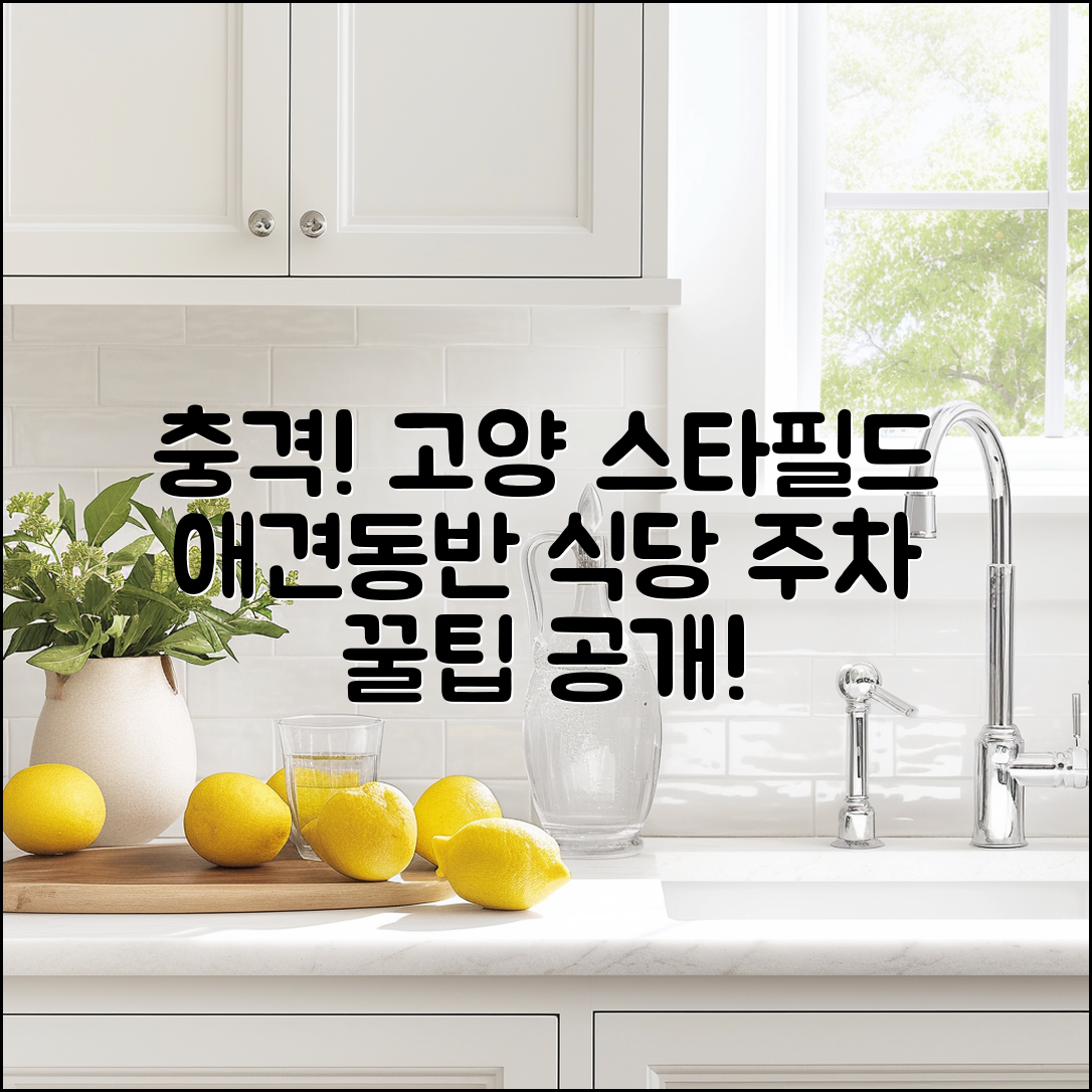 충격적인 고양스타필드 애견동반 식당 주차 팁!