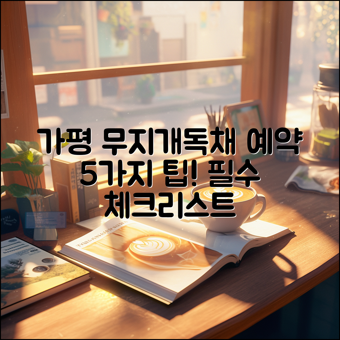 가평 무지개독채 펜션 예약 시 필요한 5가지 팁