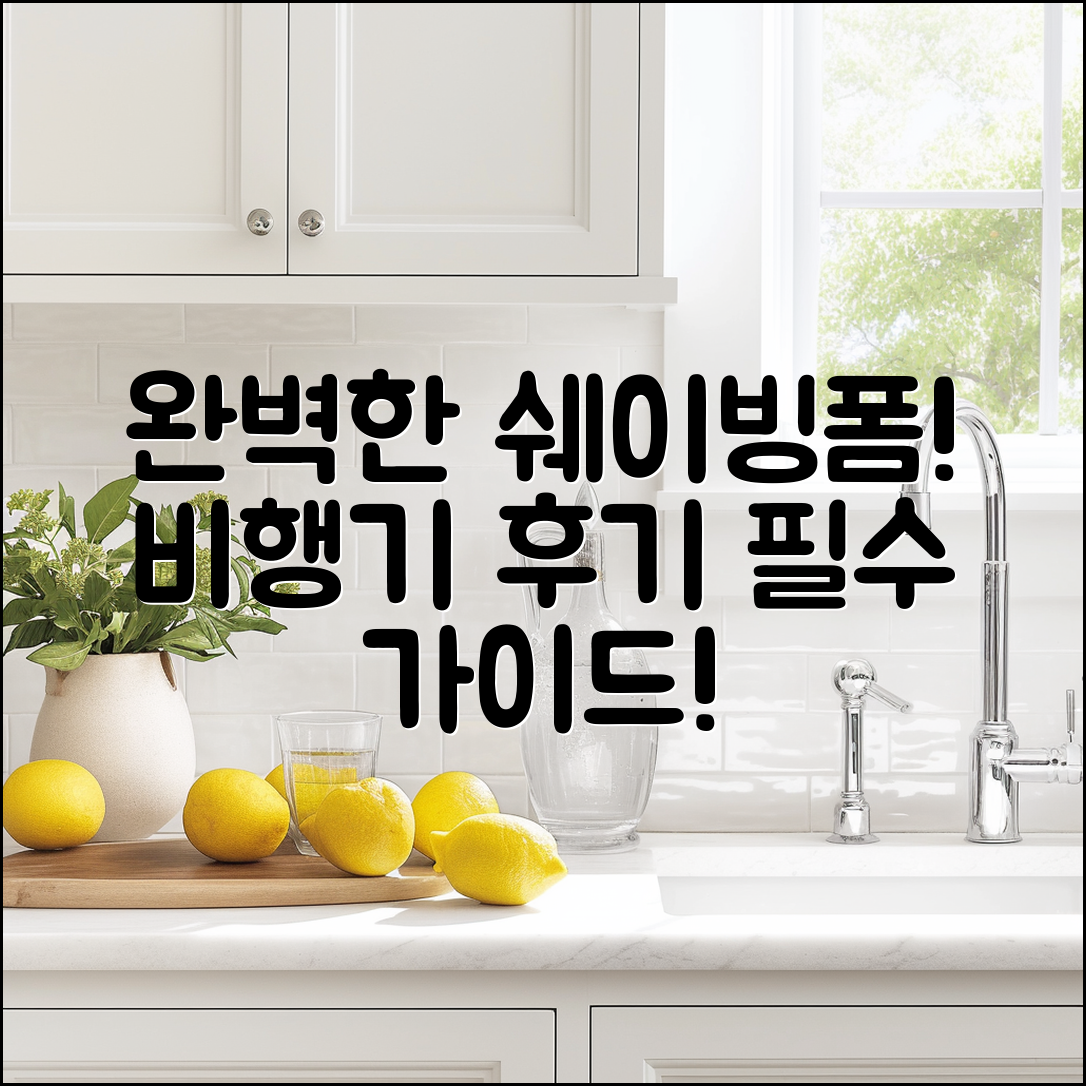 쉐이빙폼 비행기 후기: 완벽 가이드