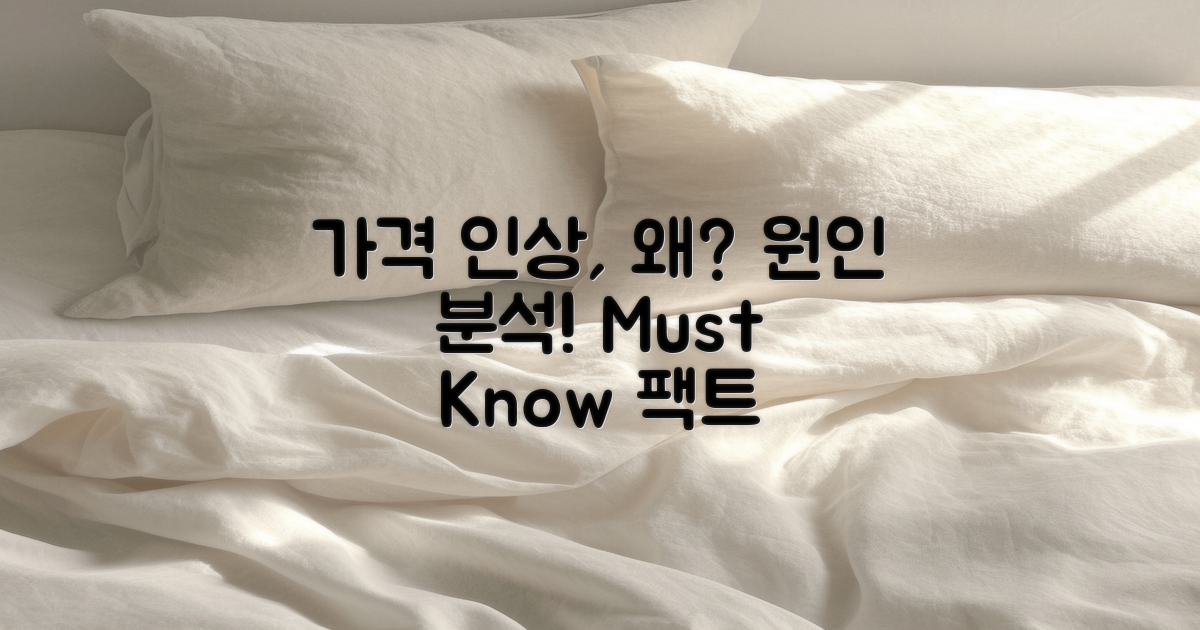 가격 인상 원인 분석