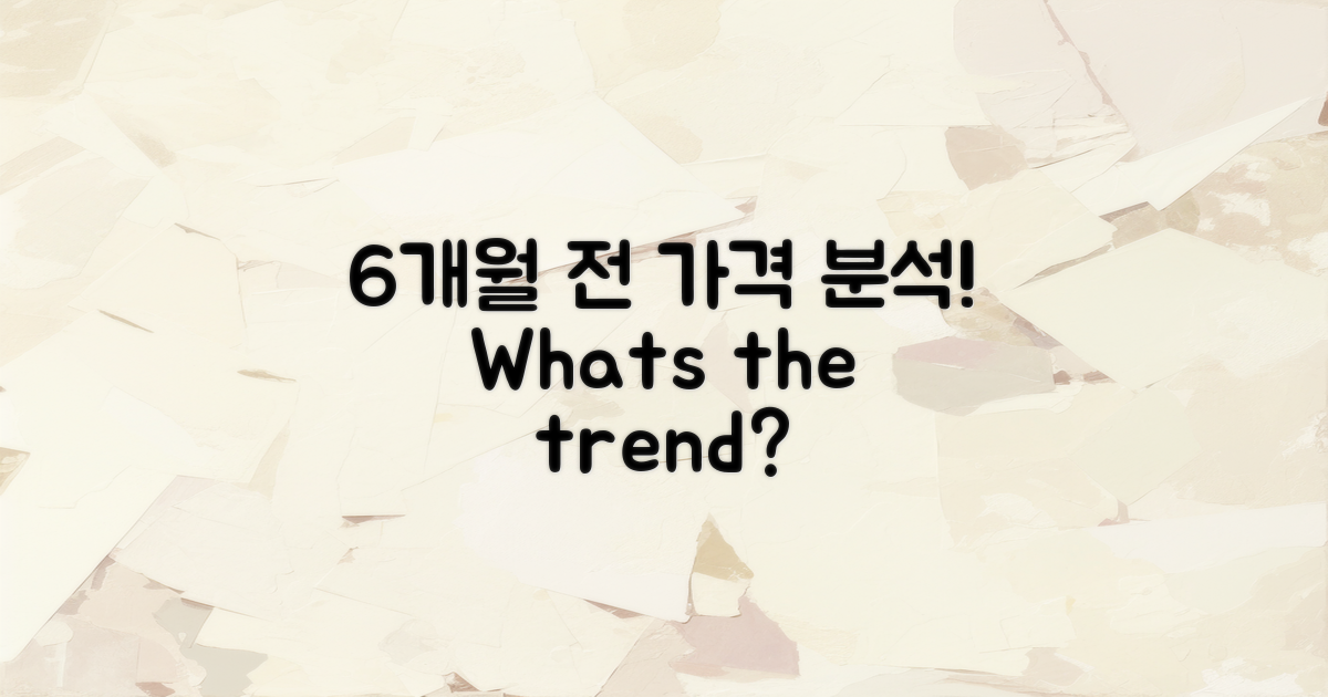 6개월 전 가격 분석