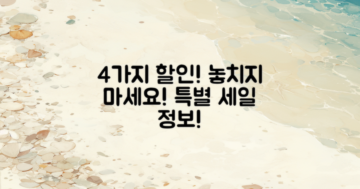 4가지 할인 정보