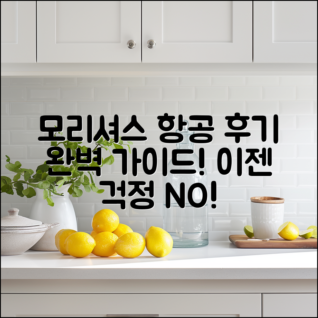 모리셔스 항공 권 후기: 완벽 가이드