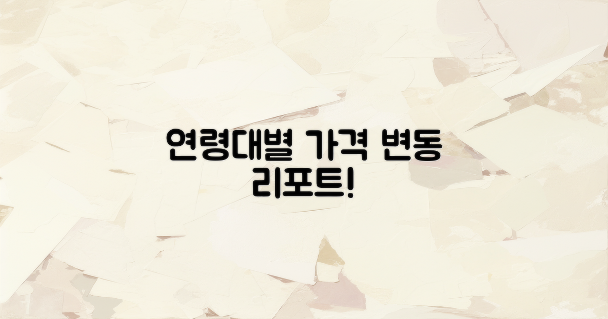 연령대별 가격 변동 분석