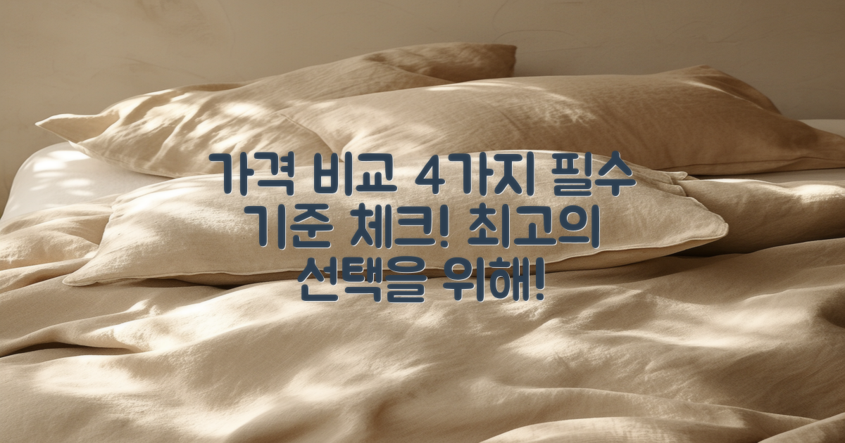 4가지 가격 비교 기준
