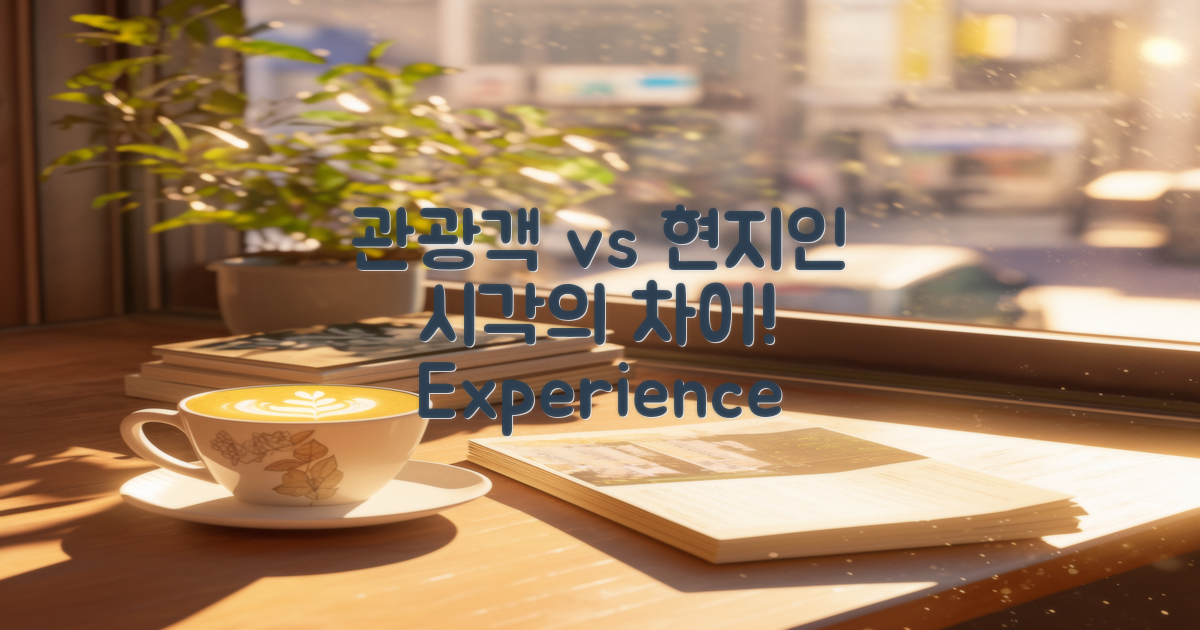 현지인과 관광객 시각