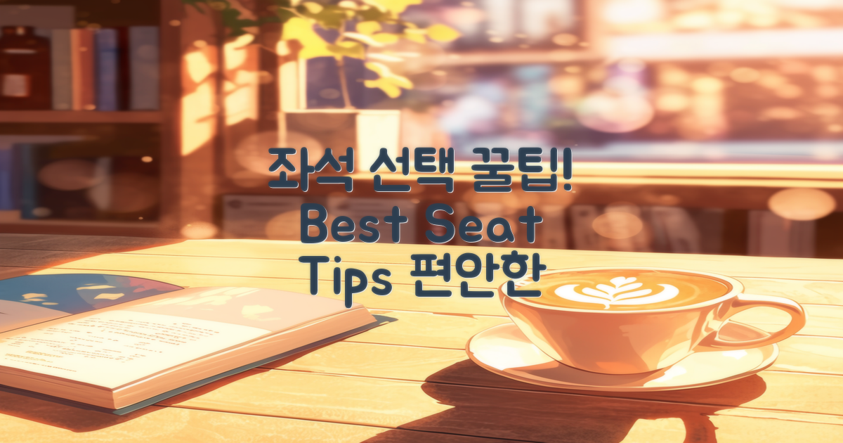 좌석 선택 팁
