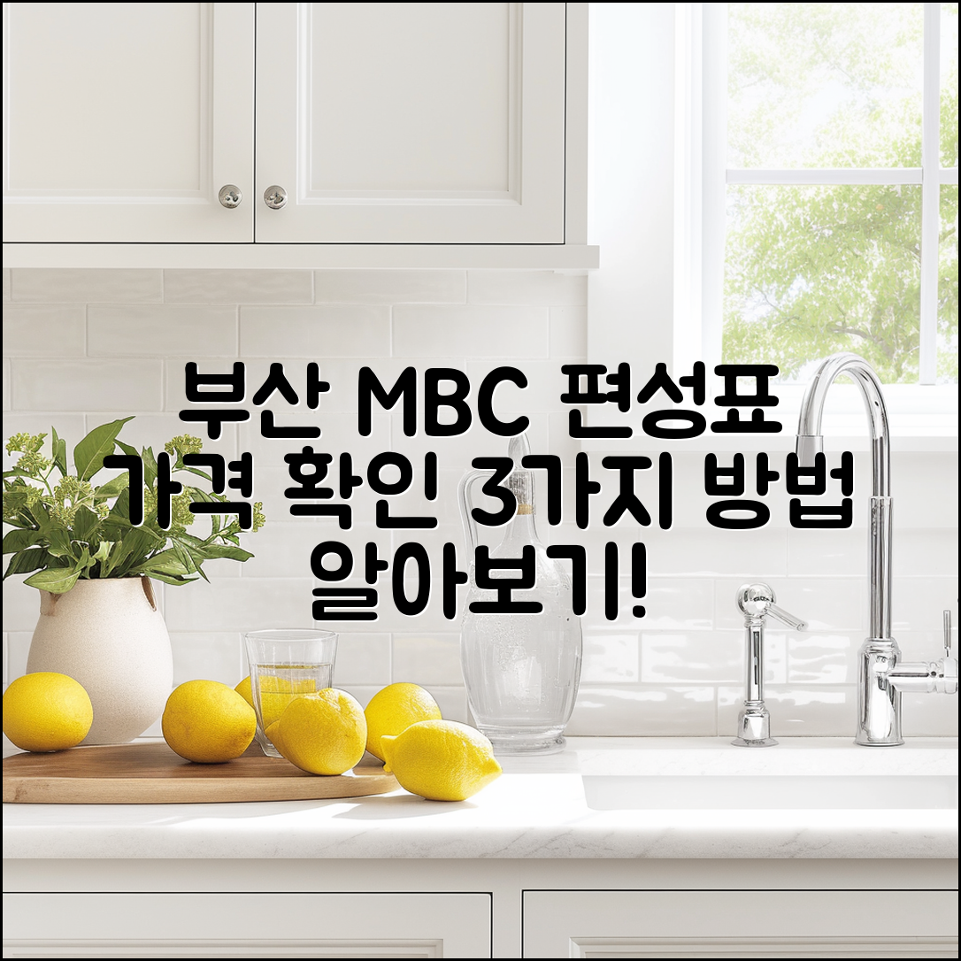 부산 MBC 편성표 가격 확인하는 3가지 방법