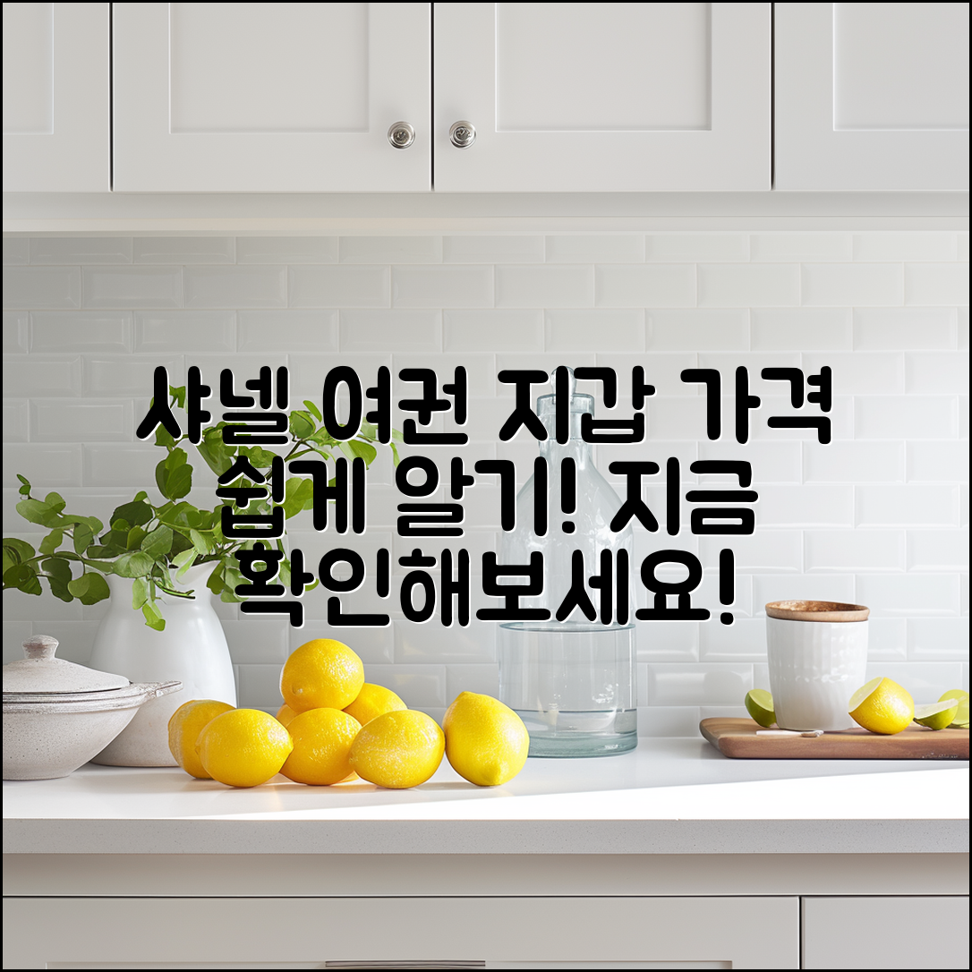 누구나 쉽게 알 수 있는 샤넬 여권 지갑 가격