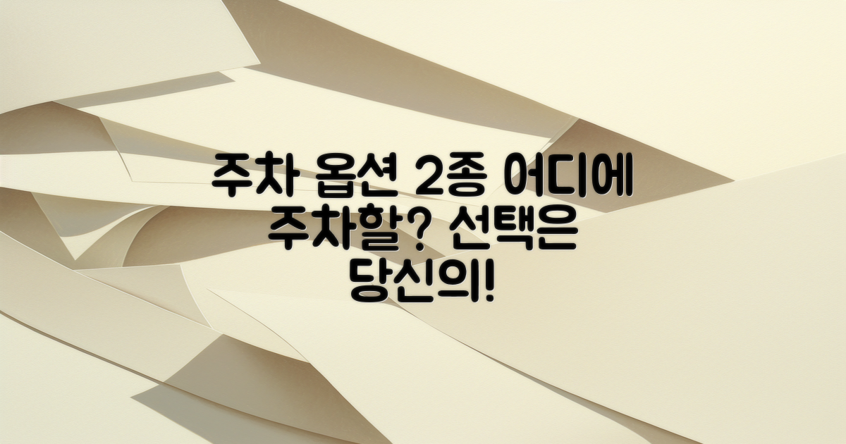 2종류 주차 옵션