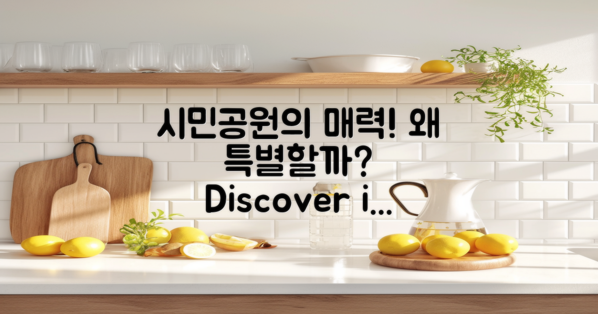 왜 시민공원이 특별할까?