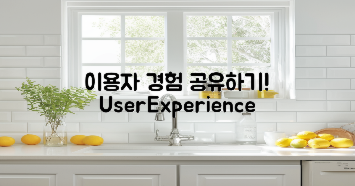 이용자 경험 공유