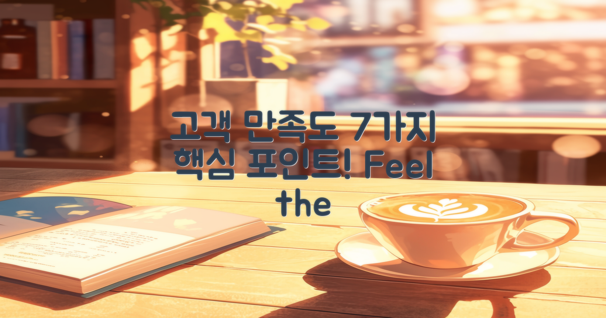 7가지 고객 만족도