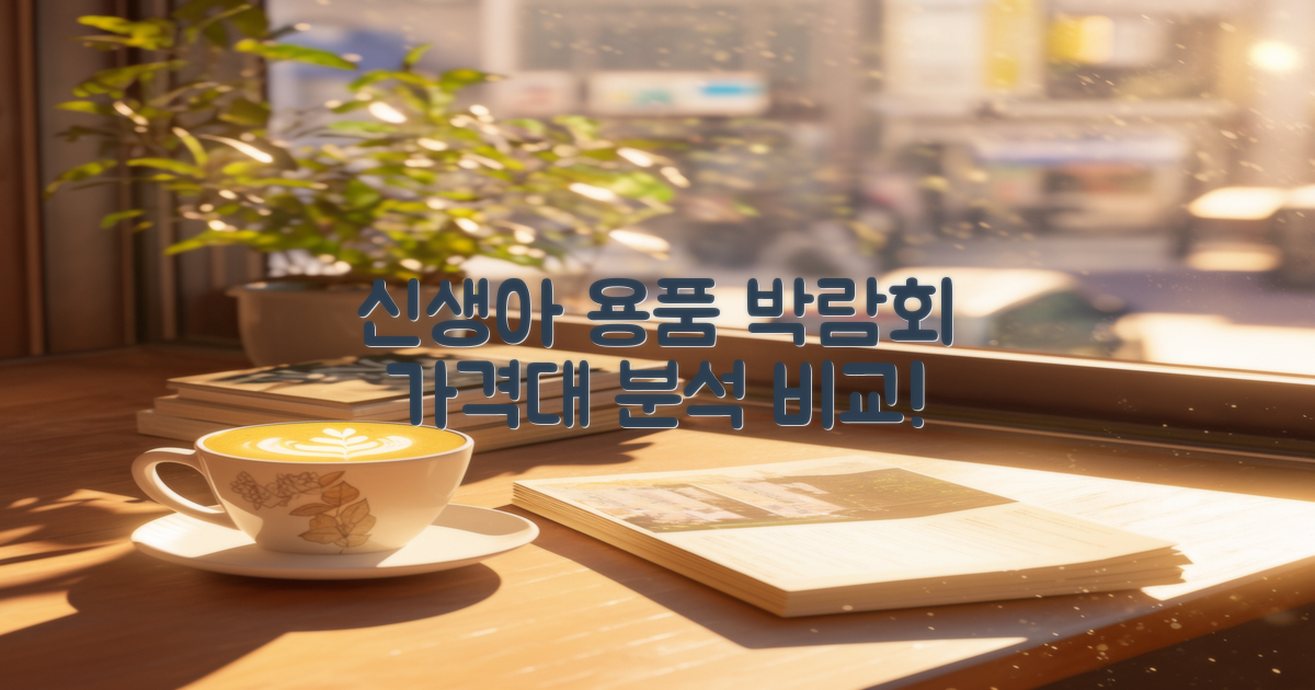 신생아 용품 박람회 가격대 분석