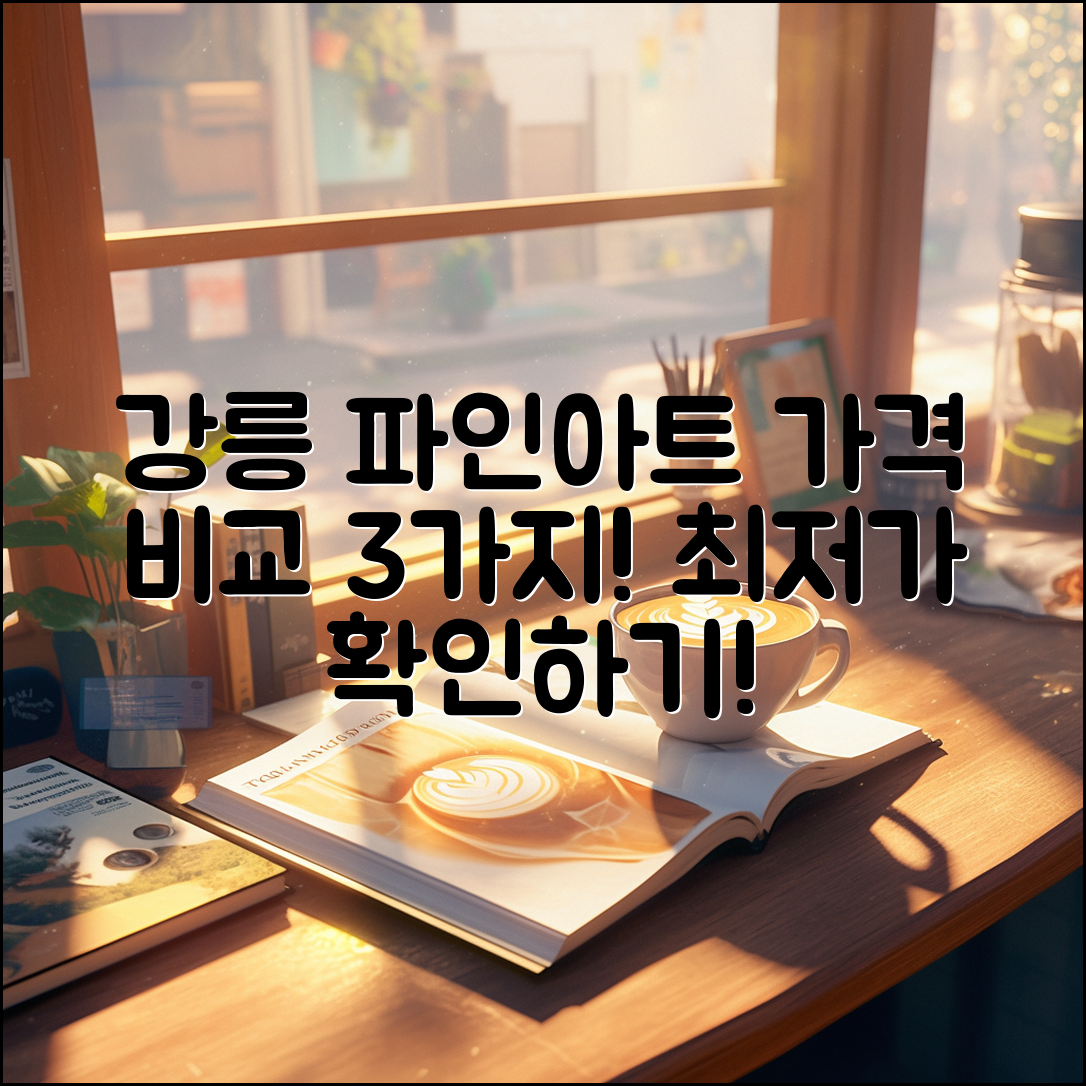 강릉 파인아트라벨 가격 비교 3가지