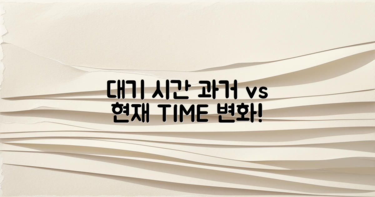 대기 시간 과거와 현재