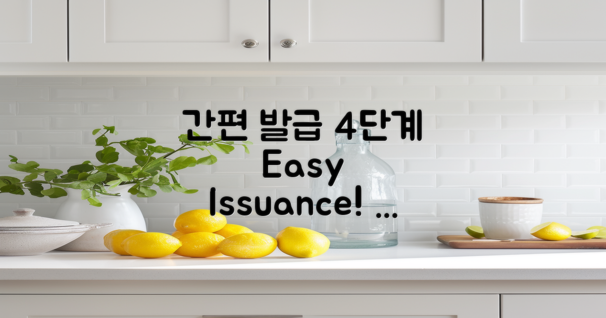 4단계 간편 발급 과정