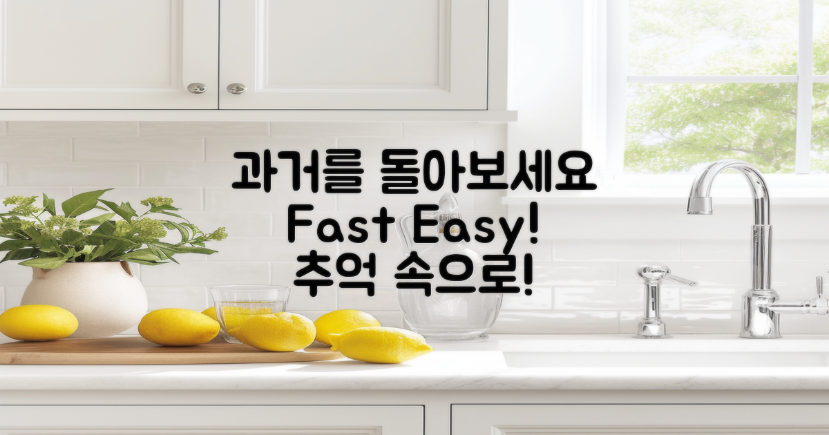 빠르게 과거를 돌아보세요