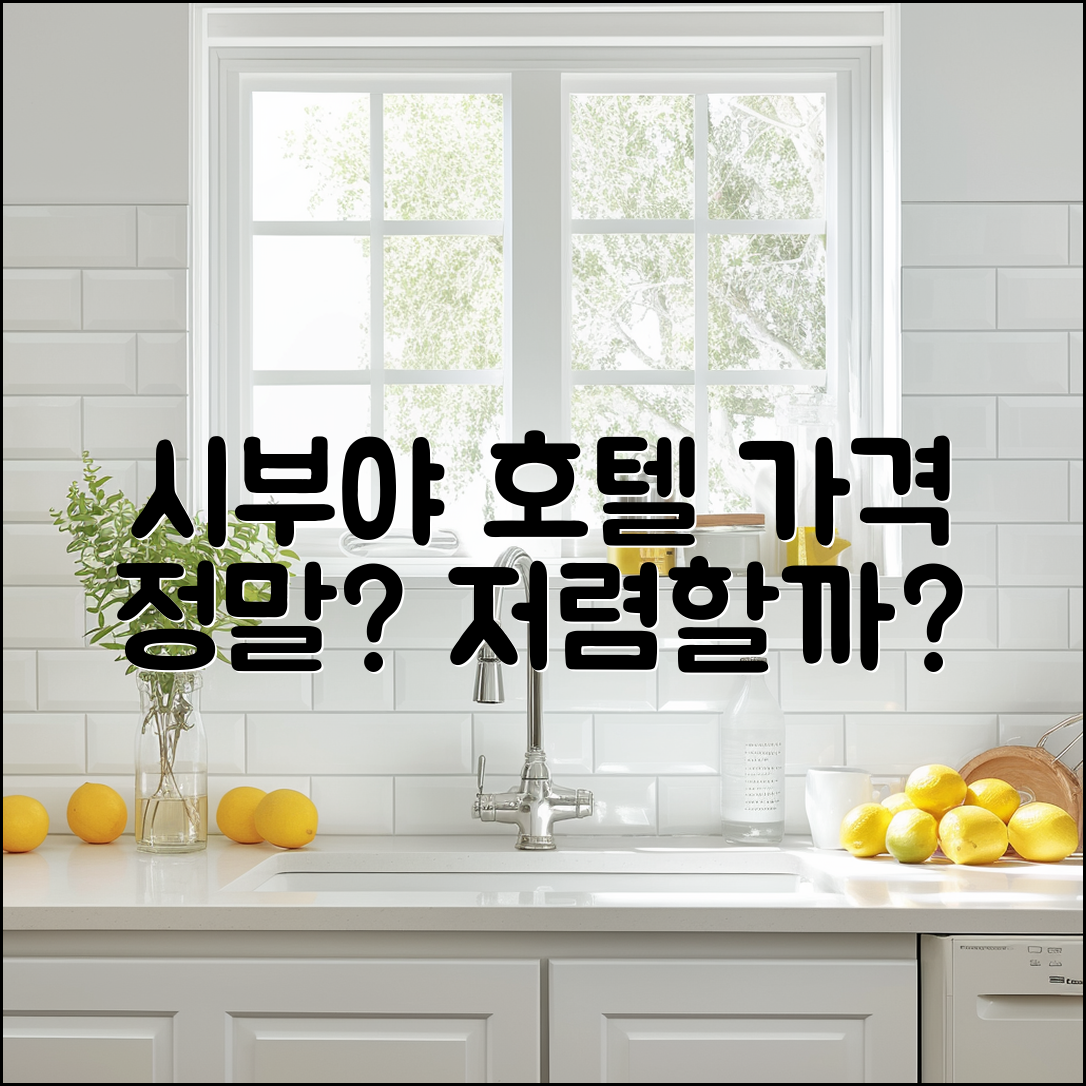 시부야토부 호텔 가격, 정말 저렴할까요?